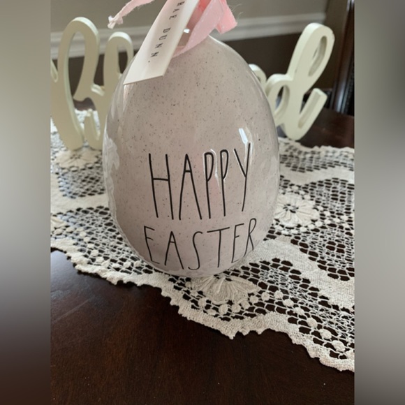 Rae Dunn Other - RAE DUNN by Magenta Happy Easter smaller ceramic egg NWT
